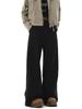 Pantalones de Estilo Perezoso Estilo Americano para Hombre Primavera Otoño e Invierno Sueltos Pierna Ancha Overol Marrón Pantalones Rectos Retro Dipper