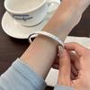 Pulsera de tobillo plata s999 cuerpo completo corazón real roto hielo hielo pulsera mujer simple alta gama ins aliento de bebé estrella pulsera versión gruesa de alta resistencia