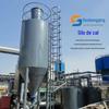 Silo de cal de 50 metros cúbicos dispositivo de alimentação de cal equipamento de tratamento de esgoto tanque de armazenamento vertical