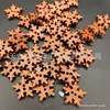 19mm Copos de Nieve Navideños Manualidades Navideñas Regalos Accesorios de Decoración Navideña Virutas de Madera Fabricantes de Navidad Mayorista