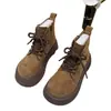Populares botas Martin de suela gruesa para mujer, nuevo estilo invierno 2026, zapatos de algodón del noreste, que aumentan la altura, forrados de felpa, cálidos y hechos de gamuza, perfectos para clima nevado
