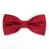 Pajarita Formal para Hombre Color Borgoña Patrón Borgoña Pajarita de Novio Masculina Boda Padrino Pajarita Doble Femenina Negra