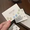 Brincos de Tarraxa Cubo de Açúcar Céu Estrelado Colorido Dopamina 2026 Novo Design Simples Brincos Doce Cuidado com o Furo da Orelha Brinco