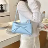 Bolso de Hombro de Moda para Niña con Cinta, Bolso tipo Baguette con Lazo, Versión Coreana Nuevo Estilo 2026 para Mujer