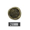 Botão Spot Retro Suéter Casaco Botão de Casaco Bronze Moldado 28mm Botão Polygonal de Liga