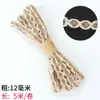 Cuerda de Hilo DIY Cuerda de Hilo Decorativa Cuerda de Hilo para Colgar Material para Fotos Cuerda de Empaque Rejillas Tejido Grueso y Delgado Cordón Hecho a Mano para Pastel