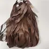 Tira de borda em couro PU tira de pressão de couro cordão de couro fita trançada cordão plano composto de couro têxtil de borda dobrada e acessórios para vestuário