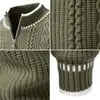 Nuevo abrigo suéter para hombre de invierno 2026 transfronterizo europeo y americano, talla grande, cárdigan grueso, capa base, top de punto