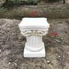 Adereços de estrada de casamento de estilo europeu ao ar livre coluna quadrada de gesso romana suporte de flores base de vaso de flores ornamentos decorativos de chão