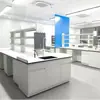 Mesa Experimental de Acero Completo, Banco de Trabajo de Laboratorio, Mesa de Experimentos para Estudiantes, Mesa con Fregadero de Laboratorio, Mesa Auxiliar de Acero y Madera al por Mayor