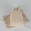 Bolsas de Algodão Puro no Atacado em Estoque, Bolsas para Embalagem de Joias, Suporte para Impressão de Logo, Bolsas de Algodão Puro com Cordão