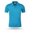 Roupas de Trabalho de Verão em Seda Gelo Camisas Polo Personalizadas Roupas de Trabalho de Manga Curta para Funcionários Camisetas Algodão Puro Camisas Culturais Estampadas com Logo Bordado