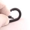 Venta al por mayor del fabricante 5 cm No. 5 Hebillas de Carga Negras para Electroforesis con Forma de Calabaza Mosquetón Portátil para Acampar al Aire Libre