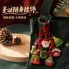 Chaveiro de Resina de Natal Desenho Animado Fofo Pingente para Mochila Pequeno Presente de Natal Charme Criativo para Bolsa de Estudante