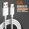 Cable de datos 5a 2a negro tipo-c carga rápida 7a para Huawei Xiaomi 6a carga súper rápida 3a línea de carga para teléfono móvil