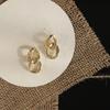 Pendientes de Cadena con Borla Hueca para Mujer, Estilo Coreano Moda Personalidad Geométricos para el Trabajo, Estilo Ins Pendientes Hip-Hop
