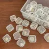 Caja de Tapones para Oídos de Plástico Mini Cuadrada Pequeña de PP Organizador de Componentes para Joyería Anzuelos de Pesca Caja de un Solo Compartimento con Tapa Caja Transparente Fabricante