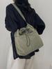 Bolso bandolera informal con cordón de gran capacidad para mujer, estilo japonés, estilo urbano, 2024