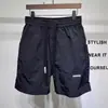 Shorts Masculino Estilo Japonês 2026 Verão Solto Casual Calças Esportivas Secagem Rápida Fino Cor Sólida Versátil Simples Shorts de Cinco Pontos