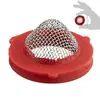 Gaxeta de Filtro de 6 Pontos Transfronteiriça, Gaxeta de Conexão para Mangueira de Jardim de Plástico, Gaxeta de Malha Convexa de Aço Inoxidável, Acessórios para Máquina de Lavar