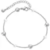 Pulsera de Cadena Delgada Minimalista con Corazón a Juego para Mejores Amigos Coreanos y Japoneses Fresca de Nicho Lujo Ligero Exquisita Versátil Pulsera de Pareja