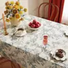 Toalha de Mesa de Luxo Leve de Alta Qualidade Impermeável e à Prova de Óleo Estilo Retro Americano Dopamina Tapete para Mesa de Jantar Estilo Ins Toalha de Mesa para Mesa de Centro