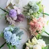 Ins ramo de boda de rosas artificiales accesorios para fotografía de bodas flor artificial hecha a mano decoración del hogar flor de seda artificial