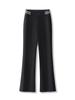 Pantalones Acampanados de Moda para Mujer, Nuevo Estilo Otoño, Cintura Alta, Corte Ajustado, Elásticos, Ligeramente Acampanados, Versátiles, Adelgazantes, Pantalones Casuales de Traje para Mujer
