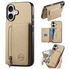 Funda para teléfono con soporte para Apple iPhone 18 Pro con gran almacenamiento, ranura para tarjetas, anticaída, cubierta protectora de cuero liso para Apple 17E