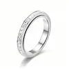 Estilo Igual al de las Celebridades de Internet de Douyin Anillo Giratorio Lleno de Estrellas para Mujer Anillo de Pareja Completo de Circonita Diamante Accesorios de Moda al por Mayor
