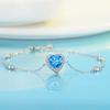 S925 prata esterlina amor você pulseira menina de alto sentido zircon moda coringa atacado joias para o presente de aniversário da namorada