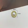 Versão coreana de acessórios de liga de pérola amor placa oval de flor pulseira vintage colar joias para sapatos com furo material DIY