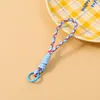 Llavero de Peluche con Cuerda Tejida a Mano, Correa Corta Portátil para Teléfono, Accesorio para Bolso, Correa de Muñeca para Cámara