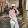 Lindo Tricô Elegante de Manga Longa com Gola Swing para Uso Único no Início do Outono para Mulheres 2025 Novo Look Afinando a Cintura Top Único e Bonito