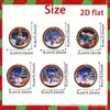 Decoración para la punta del árbol de Navidad de 12 piezas transfronteriza Adornos colgantes de madera con temática de Stitch Decoraciones para puertas y ventanas del árbol de Navidad Colgantes