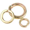 Arandelas de Resorte de Hierro Chapado en Zinc de Color, Pastillas de Resorte, Arandelas de Resorte para Ferretería, Arandelas de Resorte Metálicas M4M5M6M8M10