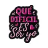 Frases Divertidas e Engraçadas em Inglês, Broches de Trabalho Duro, Novos Acessórios de Vestuário Europeus e Americanos, Pins de Colarinho, Insígnias Metálicas Versáteis