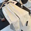 Pantalones de pierna ancha jacquard estilo chino nuevo de 300 jin para hombre Verano 2026 Cintura alta visualmente holgados de pierna recta 2