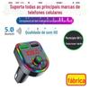 E5F5F6 Marquise Bluetooth Car mp3 Auto Acessórios fm Transmissor Celular Carga Rápida 3.1 Luz de Cigarro