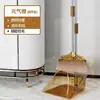 Barrido de Encriptación Barrido de Piso Varilla Cepillos Suaves Acero Inoxidable Escoba Recogedor Juego Transparente Hogar Escoba de Pie Plástico Ensanchado