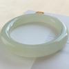 Pulsera Ancha de Grasa de Cordero de Mongolia Exterior Jade Blanco Jade Verde y Blanco de Hotan Hielo Transparente Pulsera de Madre Fabricante Mayorista Sala de Transmisión en Vivo Dropshipping