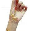 Llavero Colgante de Pony Dorado, Lindo Regalo Pequeño, Regalo Práctico para Llave de Coche del Zodiaco, Mayoreo
