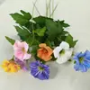 Flor de Simulación Preferida Transfronteriza Flor Individual Flor Única Flor de Trompeta Flor Artificial Arreglo Floral para Salón de Bodas Fondo Decoración del Hogar Material Floral