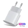 Adecuado para teléfono móvil Apple 14/15 Cargador PD20W calibre europeo tipo C interfaz iphone Cabezal de carga calibre US para iPhone