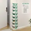 Zapatero Simple para Viviendas de Alquiler, Almacenamiento Pequeño en la Entrada, Gabinete de Zapatos Multifuncional de Plástico con Múltiples Capas para Dormitorio, Capas de PP