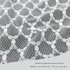 Cardigã Pequeno com Top de Diamante Tecido de Renda Poliéster Malha Geométrica Jacquard Tecido para Vestido Feminino Roupa Íntima