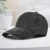 Gorra de Béisbol Lavada Desgastada Estilo Coreano para Mujer de Algodón Puro Visera Curva Retro Sombrero para el Sol Color Sólido Gorra con Visera con Estampado