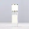 Botella de bayoneta de 10 ml y 15 ml, portátil, de vidrio, con pulverizador para perfume, vacía, tipo prensa, con tapa de nogal y haya.