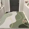 Alfombra de Entrada Moderna Simple de Bucle de Seda, Alfombra para Recibidor, Felpudo para Entrada de Casa, Alfombra de Foyer de Lujo Ligero, Antideslizante, Personalizable