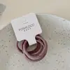 4 Piezas ~ Anillo para el Cabello de Seda Brillante Coreana de Alta Calidad, Bandas para el Cabello de Color Caramelo de Gama Alta, Cuerdas para el Cabello sin Costuras de Alta Elasticidad